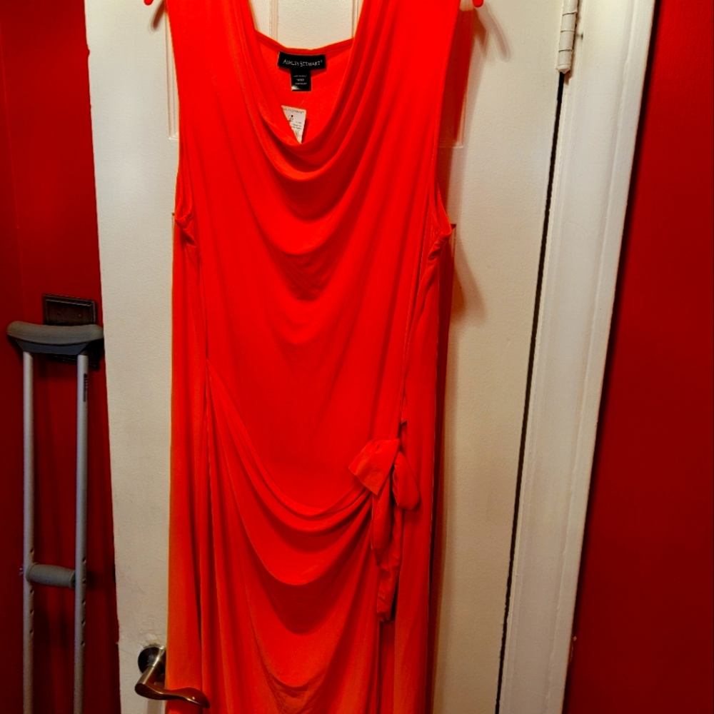 SZ 18/20 ASHLEY STEWART FAUX WRAP DRESS